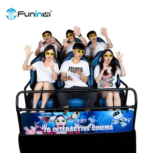 Amusement Park 5D Cinema Projector Virtual Reality Simulator 9d Movie Cinema Seat 9d VR Cinema 5d Screen Simulator