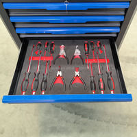 Chariot à outils à 7 tiroirs avec kit d'outils de réparation automobile de 352 pièces, roulettes robustes de 5 pouces pour atelier automobile, magasin 4S et garage à domicile