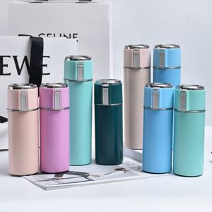 Clearance Sale Minimalist Stainless Steel Tumblers 4 Colors Pink Beige Blue Green Bulk Discounts Available - Product Image 2
