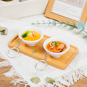 Bols à <span class=keywords><strong>ramen</strong></span> alimentaires japonais DIY Porte-clés en plastique 3D Cadeau drôle Porte-clés <span class=keywords><strong>anime</strong></span> 3D personnalisé Porte-clés <span class=keywords><strong>Ramen</strong></span> de simulation - Product Image 5