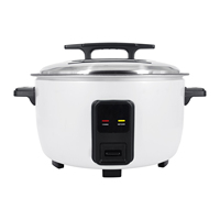 Appareil de cuisson de grande capacité 23L, cuiseur à riz électrique Commercial en forme de tambour