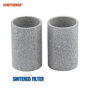 เฮงโกะ โออีเอ็ม ผลิตชิ้นส่วนโลหะเผาผนึก สแตนเลส 316L ท่อกรองผงเผาผนึกแบบกำหนดเอง ไส้กรองเผาผนึก - Product Image 2