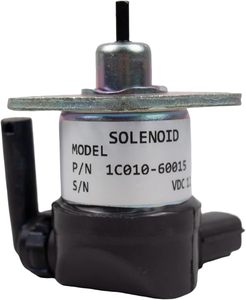 Solénoïde d'arrêt 1C010-60015 1C01060015 12V pour électrovanne Kubota - Product Image 2