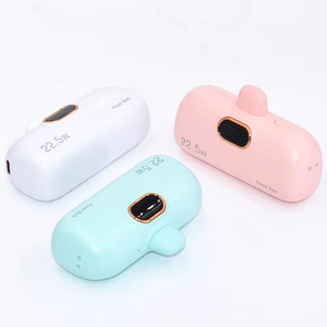 Batteria di ricarica rapida spina Powerbank piccolo caricatore portatile 5000Mah Mini capsula Power Bank - Product Image 6