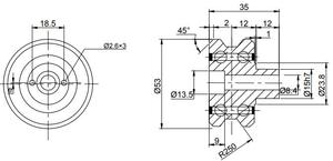 OEM OEM - Rodillo de guía Bibo VR15A VR15B de alta resistencia, tamaño 15, para máquinas, equipos de automatización, rieles y sistemas de movimiento lineal - Product Image 2