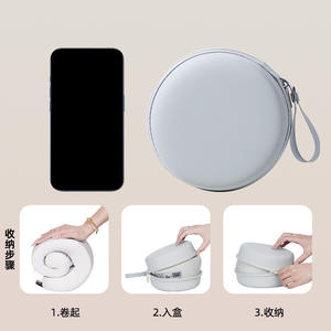 Almohada de viaje en forma de U de espuma viscoelástica, soporte portátil para el cuello, para dormir en coche o avión, color sólido, lavable a máquina - Product Image 3