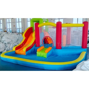 Château gonflable Oxford multicolores, portable, pour enfants, avec <span class=keywords><strong>piscine</strong></span> à eau, pour enfants, combinaison de structures gonflables commerciales - Product Image 4