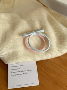 Moda europea fascia di gomma fatta a mano neonato bambino in Nylon per capelli fasce per capelli accessori per capelli con fiocco - Product Image 5