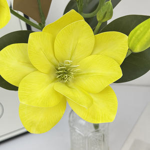 ดอกไม้ประดิษฐ์ QYYM-500 3 หัว ดอกคลีมาติส มกโนเลีย <span class=keywords><strong>กล้วยไม้</strong></span> สำหรับตกแต่งบ้าน ผลิตภัณฑ์ใหม่คุณภาพสูง ลิลลี่ - Product Image 3