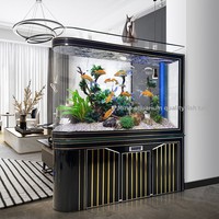 Aquarium intelligent en verre flottant en forme de balle, nouveau modèle 2024 JS5646, bassin pour poissons rouges à circulation automatique et température constante