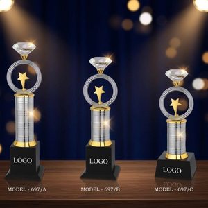 Trofeo Corporativo de Metal Fundido a Presión de Primera Calidad, Diseño Moderno, Portátil, Técnicas de Grabado para Premios de Logro y Excelencia - Product Image 1