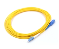 Câble de brassage optique monomode LC-SC duplex OS2 9/125µm poli UPC LSZH jaune pour SFP FTTH DSEE
