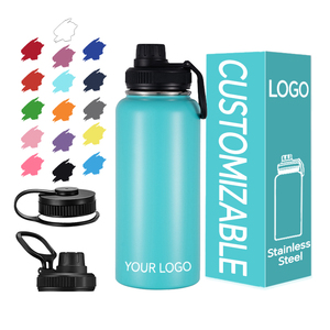 12oz BPA Free Double Wall Custom Logo Stainless Steel Children's Cartoon Water Bottle Handle Lid LED Temperature Display - Product Image 1