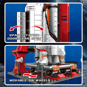 Woma usine personnalisé 11803 Aviation vaisseau spatial <span class=keywords><strong>navette</strong></span> bloc de construction ensemble de briques jouet espace aérospatial OEM ODM personnalisé pour les enfants - Product Image 5