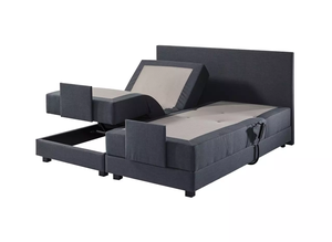 Ensemble de <span class=keywords><strong>lit</strong></span> de luxe avec sommier tapissier, tête de <span class=keywords><strong>lit</strong></span> capitonnée, système ressort sur ressort, fabrication en série fiable en usine, OEM/ODM - Product Image 5