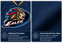 Maillot de hockey sur glace de qualité supérieure en tissu polyester maillé, entièrement personnalisable
