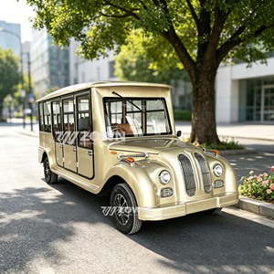Vehículo Eléctrico Retro de Cabina Cerrada con Puertas para Servicio de Transporte en Resorts y Parques Residenciales - Product Image 6