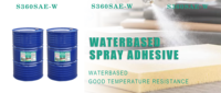 Colle en spray multi-usages OEM S360SAE-W à prise rapide pour le collage de tapis, cuir et panneaux en éponge, 200L, à base d'eau