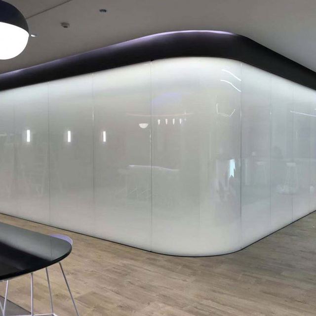 Electronic Switchable Smart Glass Dimming Privacy Glass Transparent to Frosted for Office Partition Window