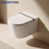 S005 WC Intelligent en Céramique pour Salle de Bain, Toilettes Modernes de Luxe Électriques Monobloc avec Bidet pour Hôtels