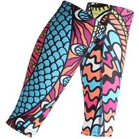 Personnalisé Hommes Jambes OEM Sublimation Respirant Sport Impression Compression Mollet Manches