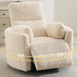 <span class=keywords><strong>Fauteuil</strong></span> <span class=keywords><strong>inclinable</strong></span> pivotant à bascule avec chargeur USB, dossier haut, pour chambre d'enfant, salon et chambre à coucher - Product Image 3