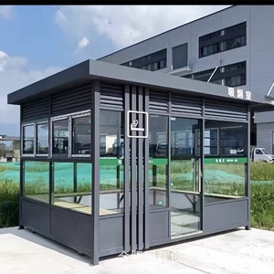 Abri à fumer en acier pour extérieur, structure robuste, conformité aux normes GB, soudé, pour usage public - Product Image 2