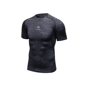 T-shirt de performance athlétique pour homme, séchage rapide, évacuation de l'humidité, manches courtes, entraînement, fitness, haut décontracté - Product Image 2