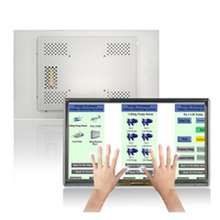 Monitor Industrial con Pantalla Táctil Capacitiva de 18.5 Pulgadas HD, HDMI, USB, Clasificación IP66 para Protección Contra Polvo y Agua