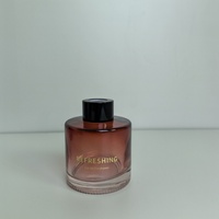 Bouteille d'aromathérapie de voiture de 100ml couleur fleurs au four 150ml verre diffusant le récipient d'aromathérapie sans feu
