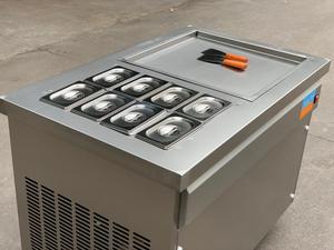 Tủ lạnh sữa chua kem cuộn thiết bị/maquina de Rollo de helado frito thương mại chiên Máy làm kem - Product Image 6