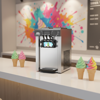 Máquina automática de helado suave de acero inoxidable de un solo cabezal, repuestos en francés para máquina de helado