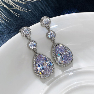 Orecchini a Goccia in Cristallo per Donne, Eleganti Accessori Moda per Abiti da Festa - Product Image 3