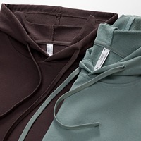 Hoodie personnalisé ODM automne 100% coton 330GSM French Terry unisexe coupe oversize avec impression, broderie, poche, anti-boulochage, haute qualité