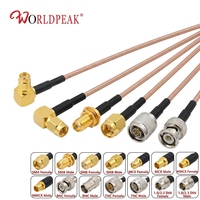 Câble coaxial RF personnalisé WODF SMA BNC TNC UHF N Type pour antenne Wifi, rallonge de câble de liaison RG174 RG316 RG58 RG400