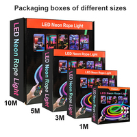 Kit de bandes lumineuses LED néon RGBIC intelligentes QM 2025 tendance avec contrôle par application, 2700K, étanche IP67, corps en PVC, puce EPistar 12V pour le gaming