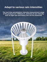 Pluviómetro con Sensor de Pulsos RS485 para Monitoreo Automático de Lluvia y Nieve, con Alimentación Solar