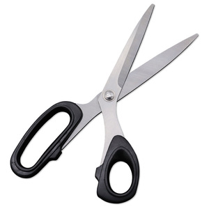 Lu Ban's Work Tailor Scissors 9-Inch Stainless Steel Blade <b>Plastic</b> Handle For Fabric Paper Leather Cutting - Product Image 1