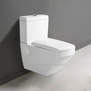 Top ventes en céramique blanche, <span class=keywords><strong>carrelage</strong></span> sanitaire en forme de cuvette, <span class=keywords><strong>toilette</strong></span> deux pièces suspendue au mur à double chasse <span class=keywords><strong>pour</strong></span> salle de bains - Product Image 1