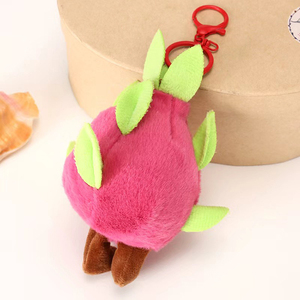 Vente directe usine – Porte-clés en peluche simulation fruit du <span class=keywords><strong>dragon</strong></span> avec yeux en plastique – Cadeau pour enfant - Product Image 3