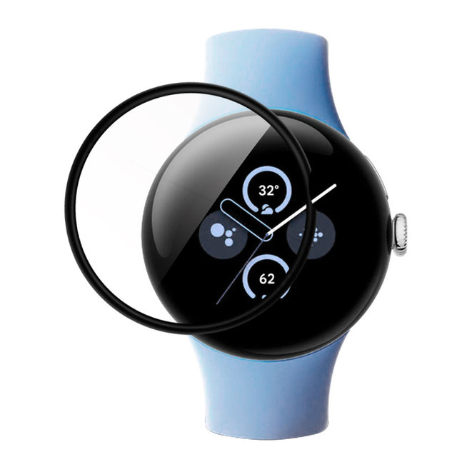 9H Clear Silk Full Coverage Smart Watch Screen Protector Film PMMA Anti-Scratch Tempered Glass for Google Pixel Watch 2 3 Full