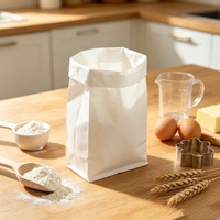 Fournisseurs Sacs en papier Sac de farine Emballage en papier Chine avec votre propre logo 1 Kg Papier kraft alimentaire Taille personnalisée acceptée recyclable