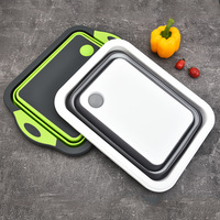 Haute qualité cuisine Silicone PP maison pliante planche à découper pliable vente chaude barbecue préparation baignoire planche à découper en plastique