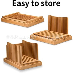 Wooden <b>Bread</b> Tray Rectangle Foldable Simple Style <b>Bread</b> Storage For Kitchen Use - Product Image 2