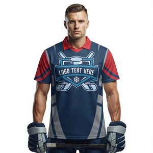 Maillots de hockey personnalisés pour hommes en gros. Maillots de hockey à col en V. Maillots de hockey à manches courtes Transformed - Product Image 1