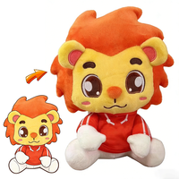 Jouet en peluche chat de dessin animé personnalisé UYEAH, poupée en peluche chat de dessin animé, figurine animale en peluche avec logo d'entreprise imprimé, jouets mignons pour chat sur mesure