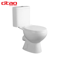 WC moderne en céramique compact allongé avec macérateur, norme européenne, à double chasse, à poser au sol, siphon en P de 180 mm