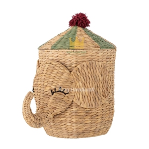 Cesta de mimbre de jacinto de agua para niños, espaciosa, para juguetes y ropa sucia, de Vietnam - ¡Gran oferta! - Product Image 2