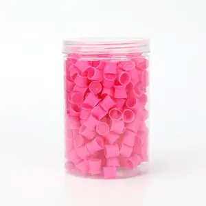 Tatuaggio 300 pz <span class=keywords><strong>S</strong></span> Tatuaggio Tatuaggio fai da te forniture tazze in silicone rosa Tatuaggio tazza per il trucco semi-permanente pigmenti - Product Image 1