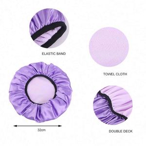 Toalla de microfibra para el cabello para mujer, personalizada, anti-frizz, absorbente, suave, de secado rápido, estilo europeo, ajustable, para uso diario y casual. - Product Image 2